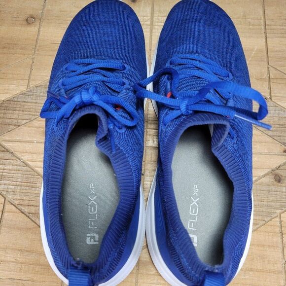 🔥 Footjoy Flex XP Men’s 11.5 M Royal Blue Athletic Spikeless Golf Shoes 56268 - Picture 11 of 12